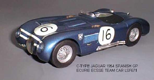 CTYPE JAGUAR 1954 SPANISH GP TEAM CAR 1/24TH SCALE